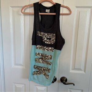 Sequin PINK Victorias Secret Tank Top